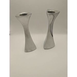 Vintage NAMBE 595 Taper Candle Holder Candlestick Set of 2 Mid Century Modern